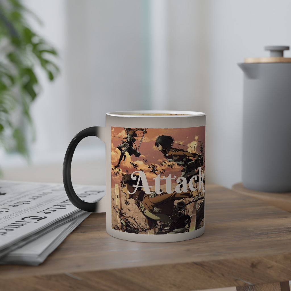 Attack On Titan Color-Changing Mug — 11oz Anime Scout Regiment Coffee Cup