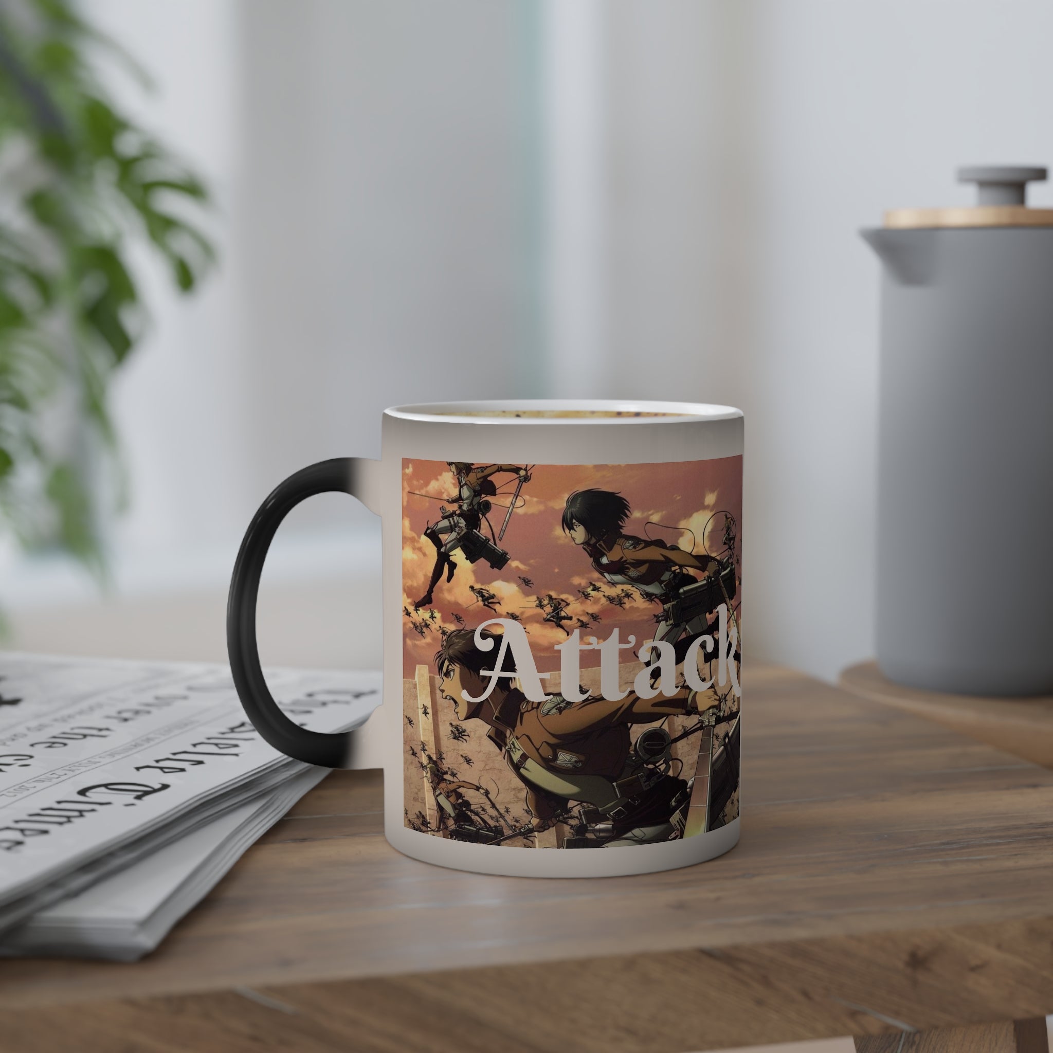 Attack On Titan Color-Changing Mug — 11oz Anime Scout Regiment Coffee Cup
