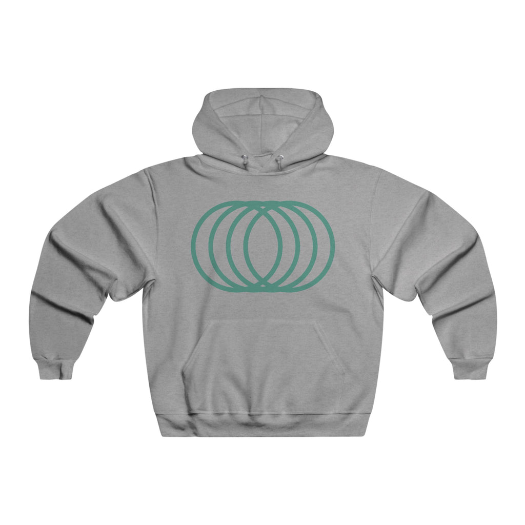 Neon Green Tech Skull Graphic Hooded Sweatshirt
