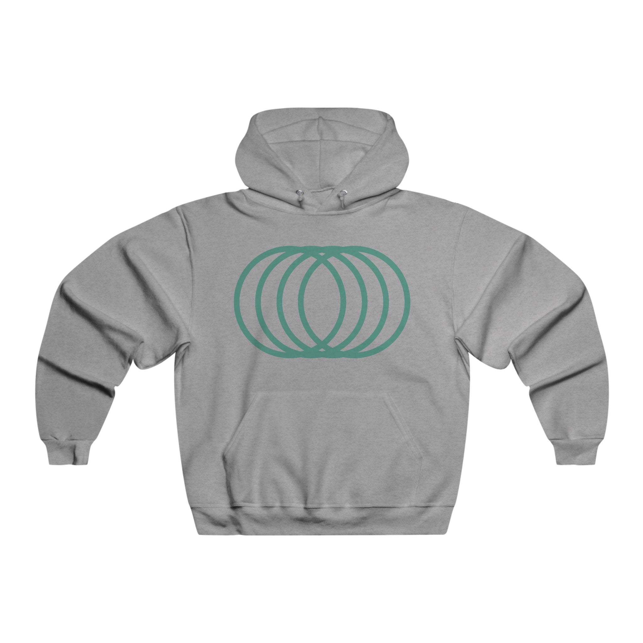 Neon Green Tech Skull Graphic Hooded Sweatshirt