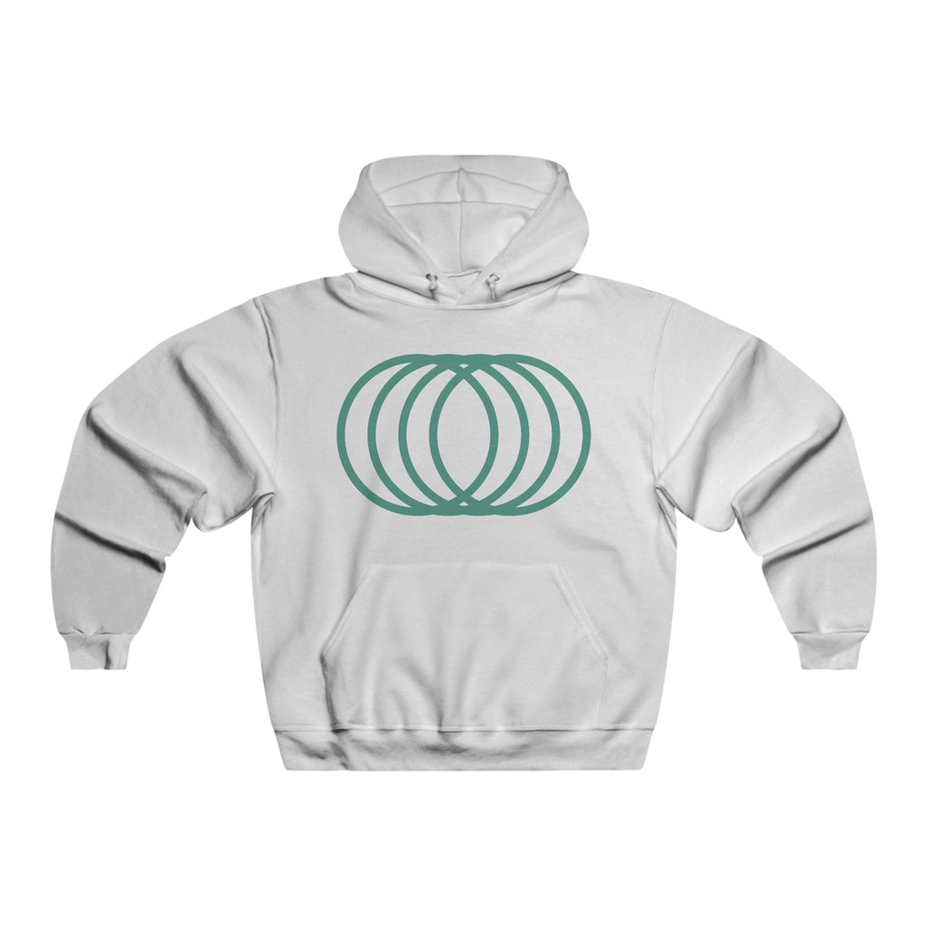 Neon Green Tech Skull Graphic Hooded Sweatshirt