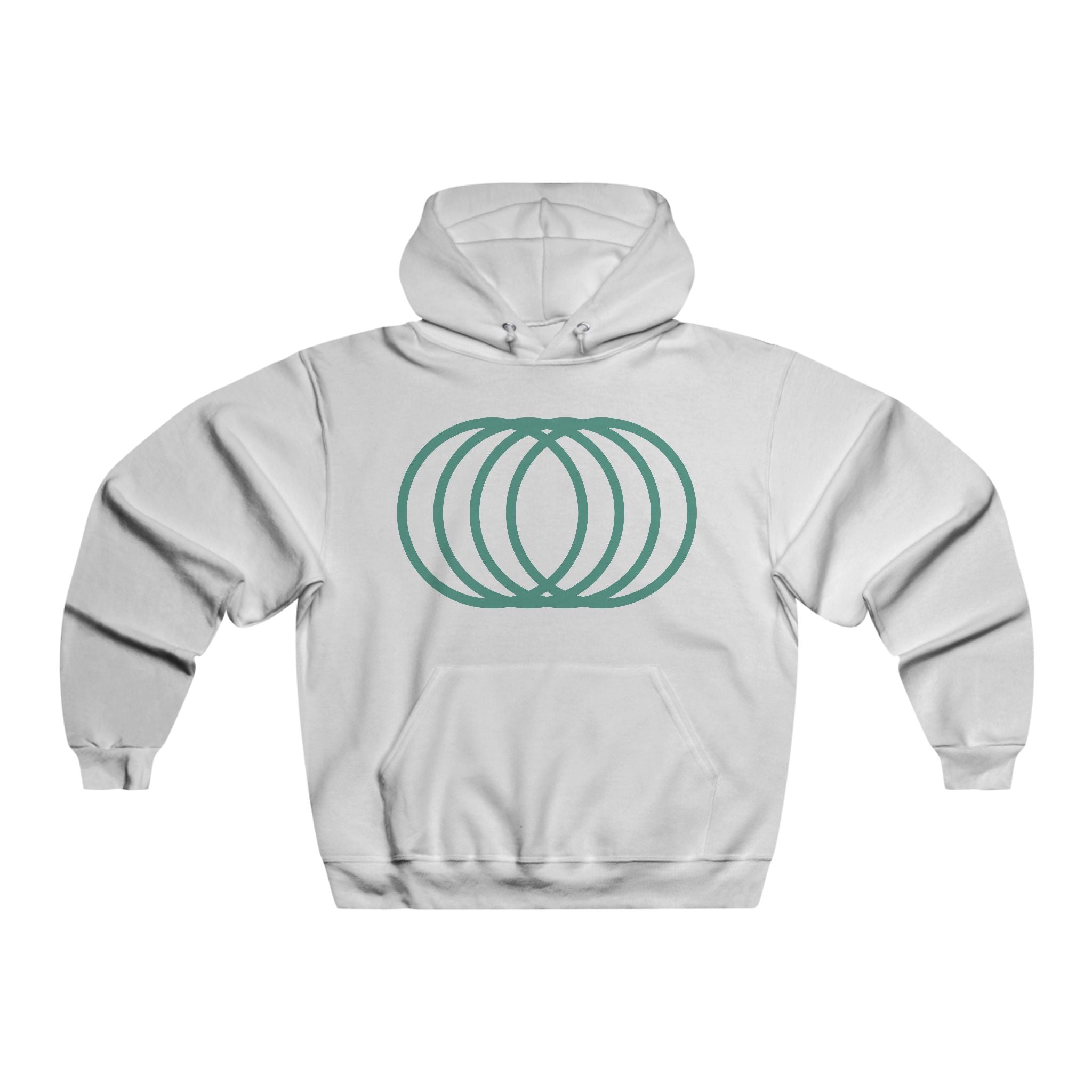 Neon Green Tech Skull Graphic Hooded Sweatshirt