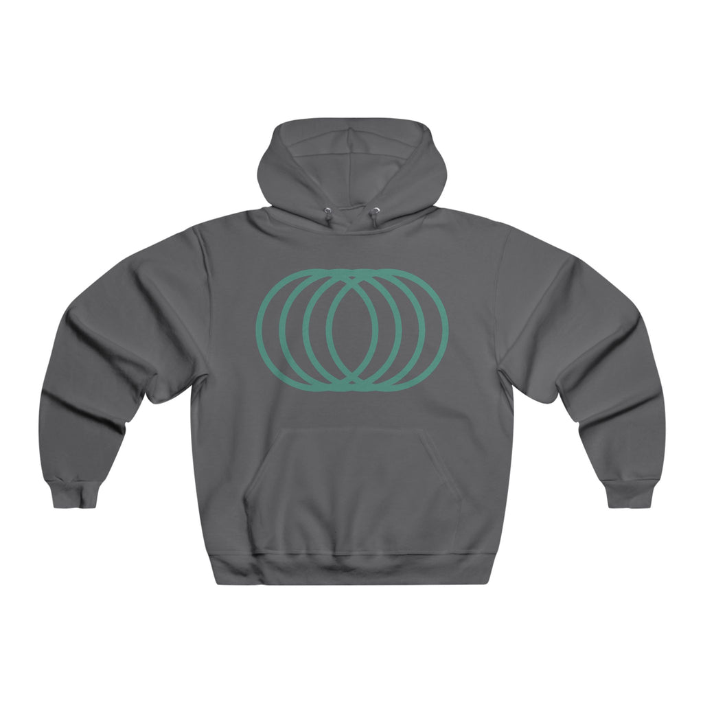 Neon Green Tech Skull Graphic Hooded Sweatshirt
