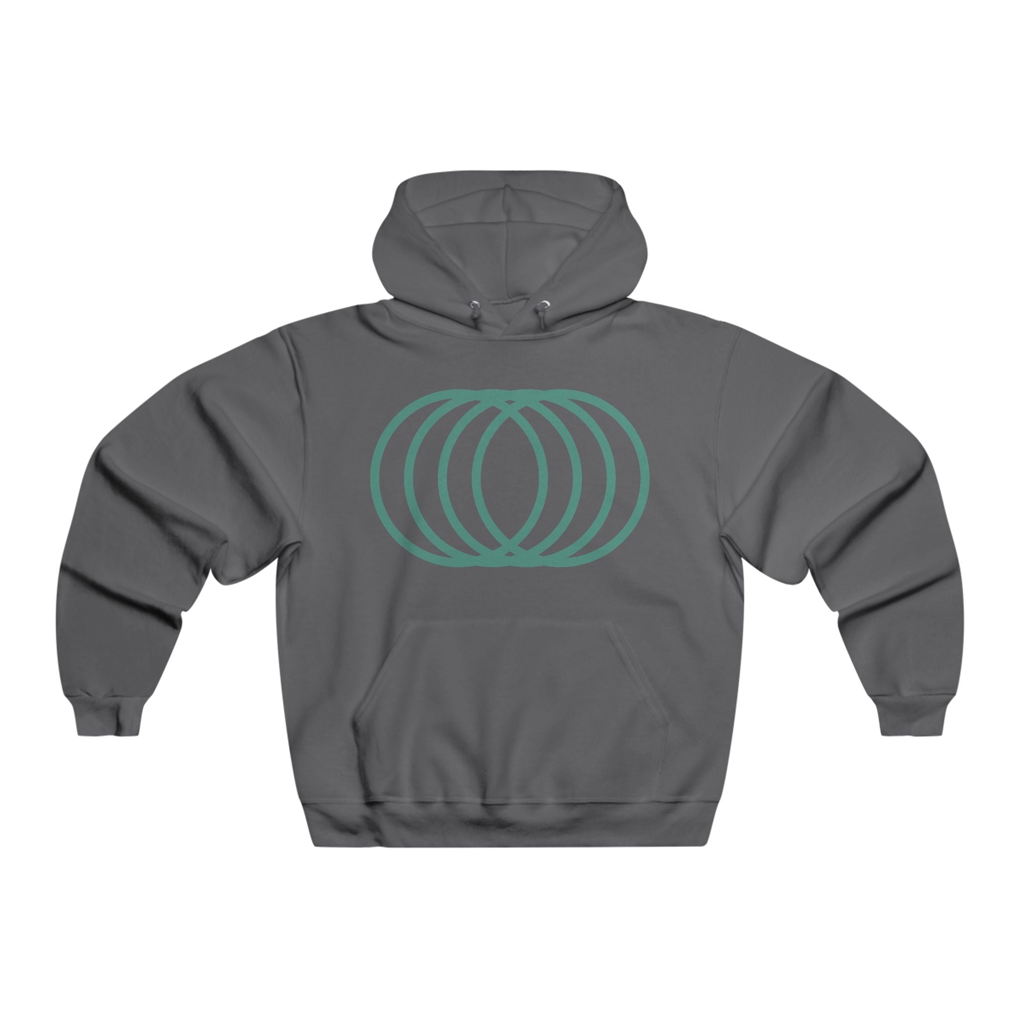 Neon Green Tech Skull Graphic Hooded Sweatshirt