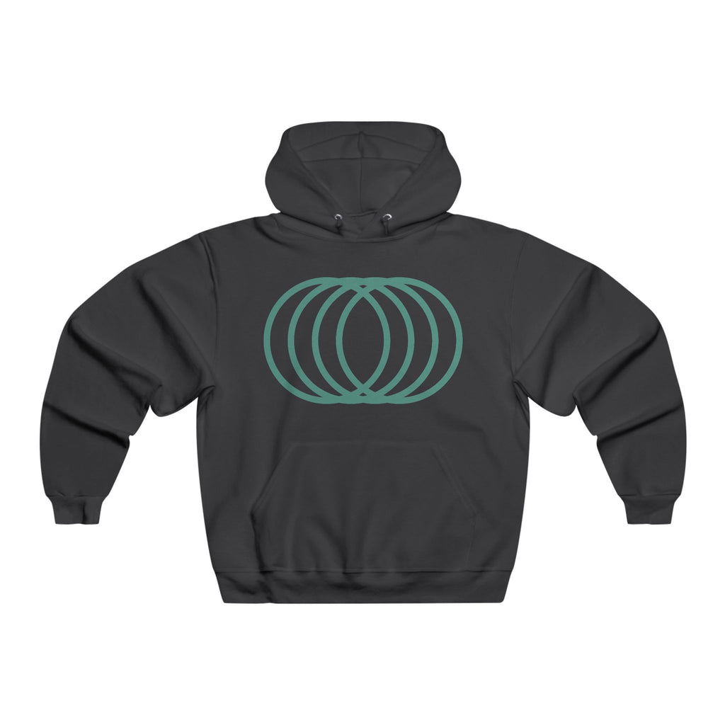 Neon Green Tech Skull Graphic Hooded Sweatshirt